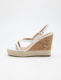 Head & Heels White Wedge Espadrille Sandals
