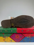 Lazamani Embellished Crystal & Pearl Flat Sandal